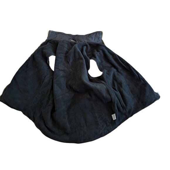 Vtg New Zealand Black & Tan Polyester Zip Vest Mens - Picture 3 of 11